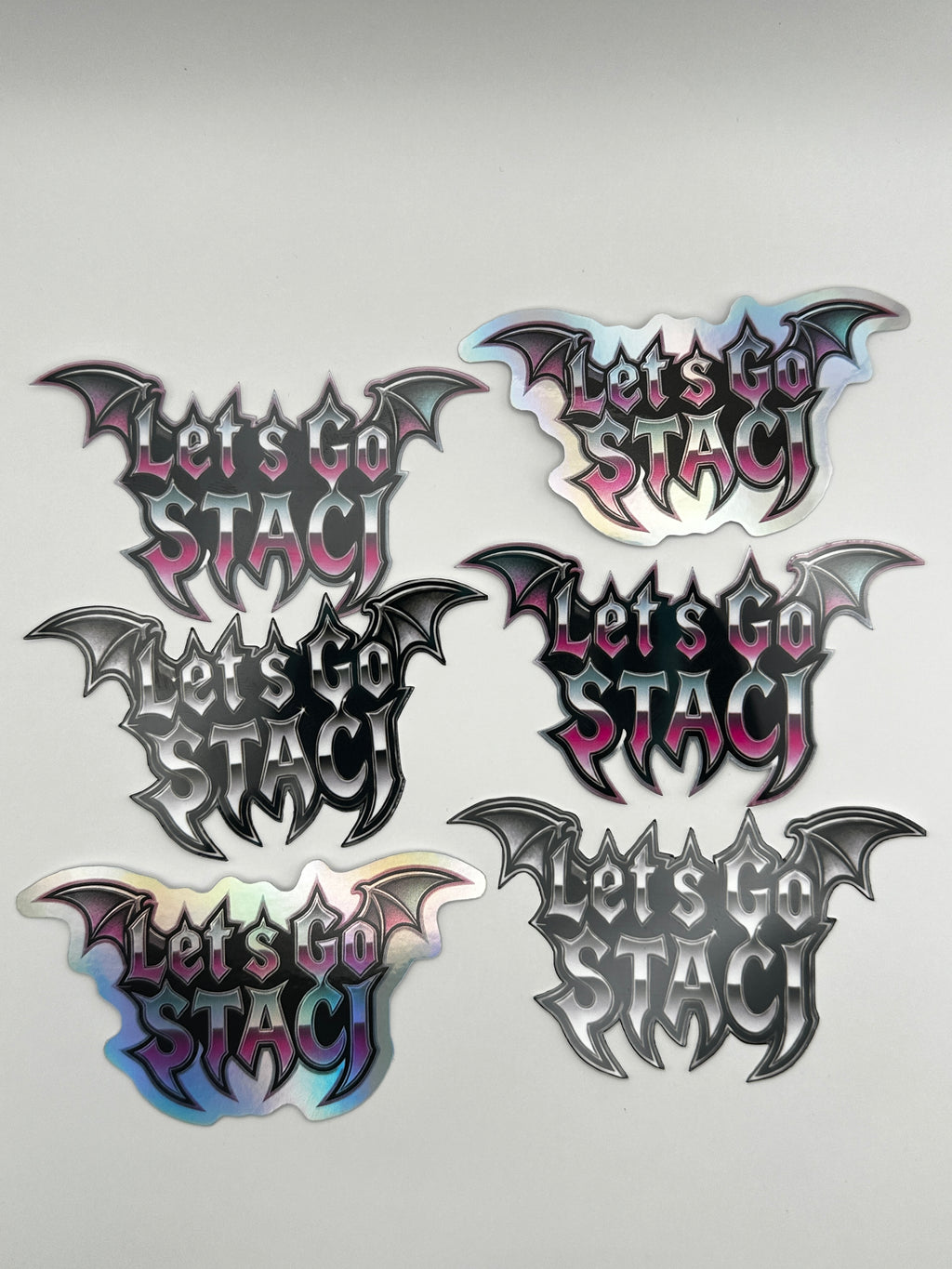 STICKER 6PK [BAT WING LOGO]