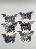 STICKER 6PK [BAT WING LOGO]
